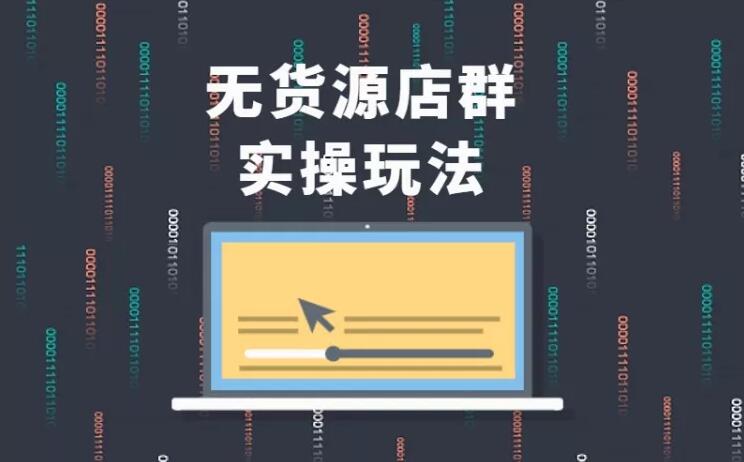 无货源店群实操玩法，蓝海选品的独特思路，店群软件操作方法（45节视频课）-逐浪前行