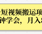 操作性非常强的头条号短视频搬运项目,3分钟学会,轻松月入8000+-逐浪前行