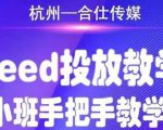合仕传媒Feed投放教学,手把手教学,开车烧钱必须自己会-逐浪前行