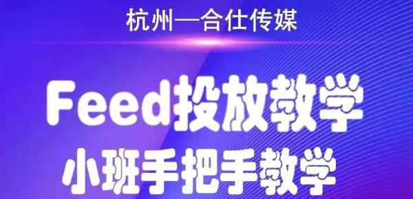 合仕传媒Feed投放教学，手把手教学，开车烧钱必须自己会-逐浪前行