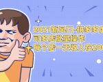 2021新风口-拼多多虚拟店：可多店批量操作，每个店一天收入在200-1000-逐浪前行