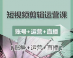 南小北短视频剪辑运营课:账号+运营+直播,零基础学习手机剪辑【视频课程】-逐浪前行
