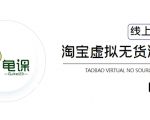 龟课·淘宝虚拟无货源电商5期,全程直播 现场实操,一步步教你轻松实现躺赚-逐浪前行
