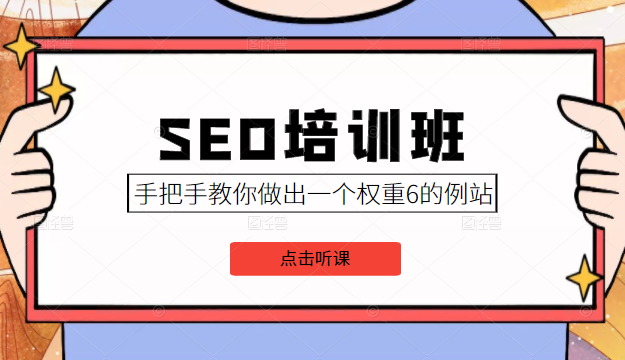 SEO培训班课程，手把手教你做出一个权重6的例站，价值8000元-逐浪前行