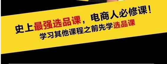 蓝海高利润选品课：你只要能选好一个品，就意味着一年轻松几百万的利润-逐浪前行