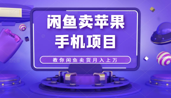 闲鱼卖苹果手机项目，教你闲鱼卖货月入上万-逐浪前行