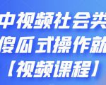 抖音中视频社会类玩法，傻瓜式操作就能赚钱【视频课程】-逐浪前行