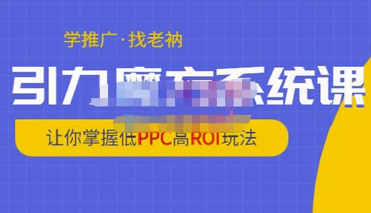 老衲·引力魔方系统课，让你掌握低PPC高ROI玩法，价值299元-逐浪前行