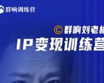 群响刘老板·IP变现训练营第6期：教你搞流量新姿势，IP打造获客私域经营-逐浪前行