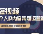 抖音短视频个人ip内容策划实操课,真正做到普通人也能实行落地-逐浪前行