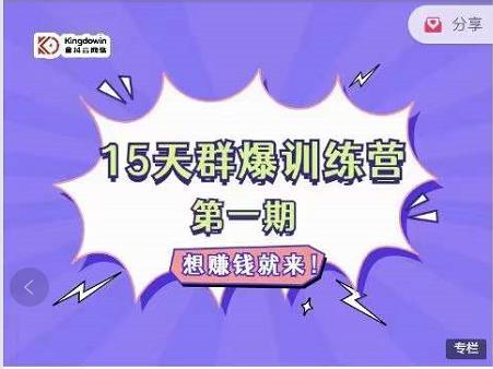 金抖云Peter《15天群爆训练营》，破解抖音玄学，群爆心法，起号方式-逐浪前行