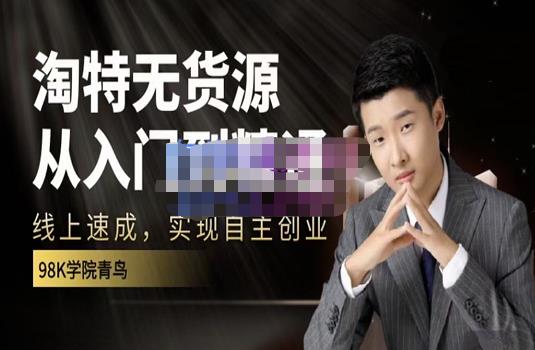 98k学院的淘特无货源线上速成课，从入门到精通，让你最小投入，最高回报-逐浪前行