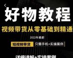 小猛好物分享专业实操课,短视频带货从零基础到精通,详细讲解+实操案-逐浪前行