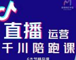 美尊-抖音直播运营千川系统课：直播​运营规划、起号、主播培养、千川投放等-逐浪前行