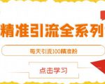 闲鱼精准引流全系列课程，每天引流100精准粉【视频课程】-逐浪前行