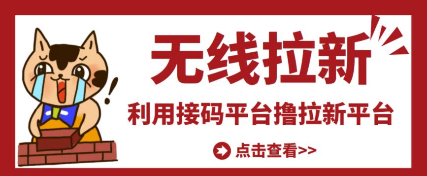 最新接码无限拉新项目，利用接码平台赚拉新平台差价，轻松日赚500+-逐浪前行