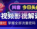 嚴如意·中视频影视解说—掌握流量密码,自媒体运营创收,批量运营账号-逐浪前行