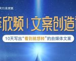 李欣频|文案创造课,0基础可报10天写出“看到就想转”的自媒体文案-逐浪前行