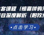 京东撸货全套课程（惊喜拼购），京东撸货项目深度解析（附软件）-逐浪前行