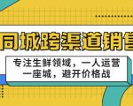 同城跨渠道销售,专注生鲜领域,一人运营一座城,避开价格战-逐浪前行