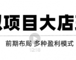 虚拟项目月入几万大店玩法分享,多店操作利润倍增(快速起店盈利)-逐浪前行