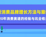 新消费品牌增长方法与案例精华课:20年消费赛道的经验与坑全收录-逐浪前行