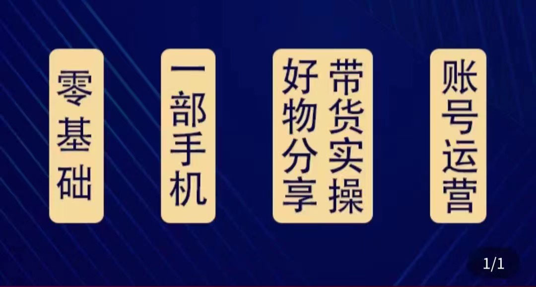 好物分享高阶实操课：0基础一部手机做好好物分享带货（24节课）-逐浪前行