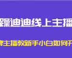 暴躁迪迪线上主播课，金牌主播教新手小白如何开播-逐浪前行