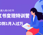 小红书变现特训营:带你快速入局小红书,从0到1月入过万-逐浪前行