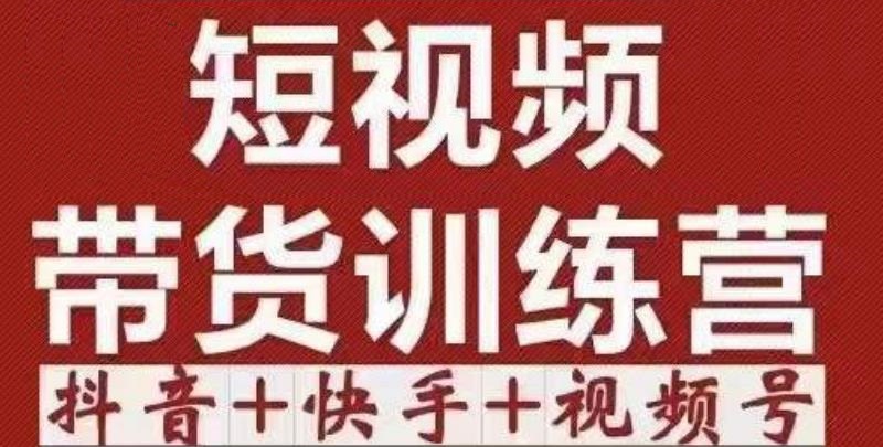 短视频带货特训营（第12期）抖音+快手+视频号：收益巨大，简单粗暴！-逐浪前行