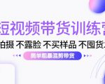 短视频带货训练营：不拍摄 不露脸 不买样品 不囤货发货 简单粗暴混剪带货（第三期）-逐浪前行