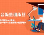 美业抖音流量训练营:从0到10w+粉丝 让你的门店用户增长+业绩增长+利润增长-逐浪前行