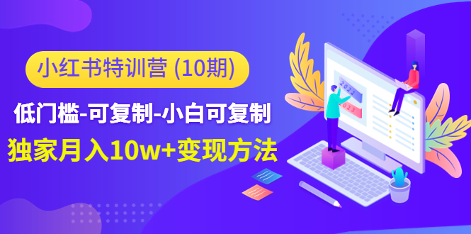 小红书特训营（第10期）低门槛-可复制-小白可复制-独家月入10w+变现方法-逐浪前行