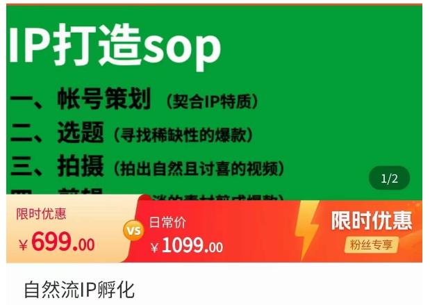 瑶瑶·自然流IP孵化，系统掌握IP孵化全流程，也能学到选题，剪辑，账号运营经验-逐浪前行
