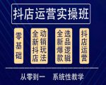 他创传媒·抖音小店系统运营实操课，从零到一系统性教学，抖店日出千单保姆级讲解-逐浪前行
