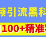 视频引流黑科技玩法，不花钱推广，视频播放量达到100万+，每日100+精准客源-逐浪前行