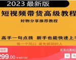 2023短视频好物分享带货,好物带货高级教程,高手一句点拨,新手也能快速上手-逐浪前行