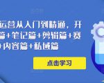 小红书电商运营从入门到精通,开店篇+选品篇+笔记篇+剪辑篇+赛道篇+内容篇+私域篇-逐浪前行
