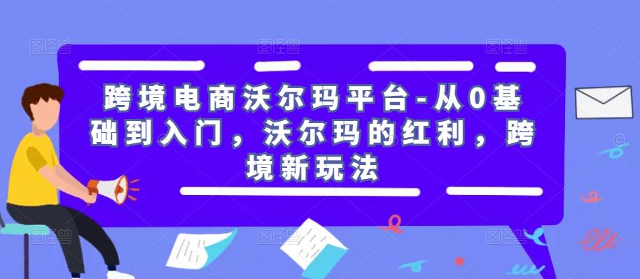 跨境电商沃尔玛平台-从0基础到入门，沃尔玛的红利，跨境新玩法-逐浪前行
