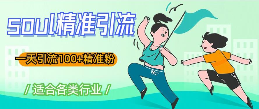 soul精准引流系列课程，一天引流100+精准粉，适合各类行业-逐浪前行