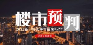 樱桃大房子2023楼市预判:新一轮大牛市会来吗?【付费文章】-逐浪前行