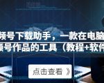 微信视频号下载助手,一款在电脑上下载视频号作品的工具(教程+软件)-逐浪前行