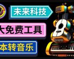抢先体验未来Ai科技-文本转音乐工具,只需输入文字描述,即可创作歌曲和音乐-逐浪前行