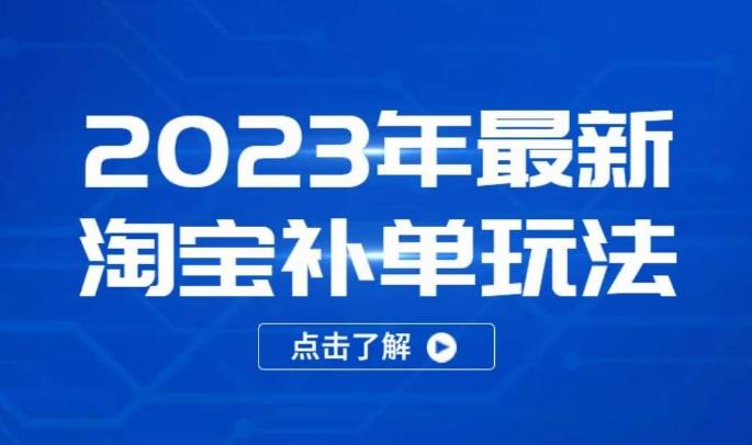 2023年最新淘宝补单玩法，18节课让教你快速起新品，安全不降权-逐浪前行