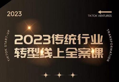 数据哥2023传统行业转型线上全案课，2023年传统行业如何转型线上，线上创业/传统转型避坑宝典-逐浪前行
