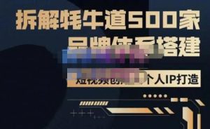牛牛·500家餐饮品牌搭建&短视频深度解析,拆解牦牛道500家品牌体系搭建-逐浪前行