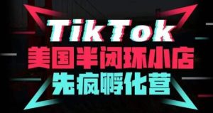 疯人院·TikTok美国半闭环小店孵化营，抢占TikTok美国蓝海市场，开店、运营、带货、投流全实操-逐浪前行