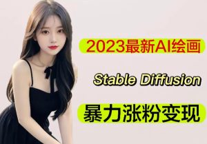 2023最新AI绘画Stable Diffusion,原创不用愁日赚1000+【软件+教程】-逐浪前行