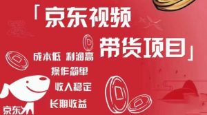 京东视频带货项目+图文带货种草,成本低,利润高,操作简单收入稳定-逐浪前行