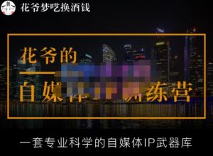花爷的自媒体IP训练营【14期】,一套专业科学的自媒体IP武器库(更新2023年3月)-逐浪前行
